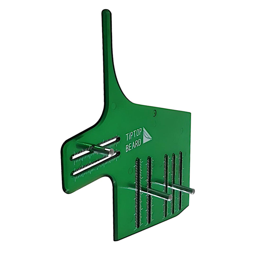 Emerald Green Bend Beard Template