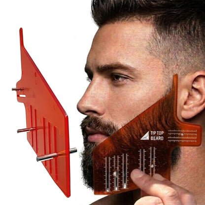 Fire Orange Straight Beard Template