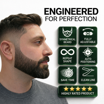 Emerald Green Bend Beard Template