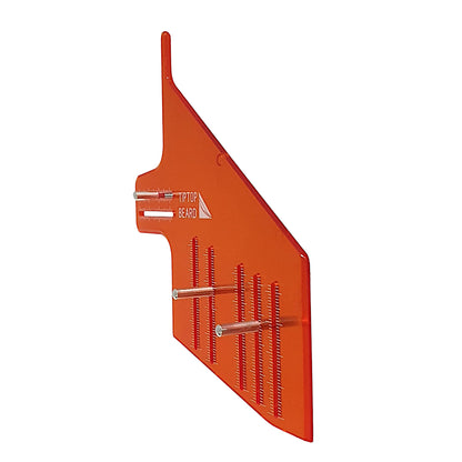 Fire Orange Straight Beard Template