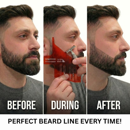 Fire Orange Straight Beard Template