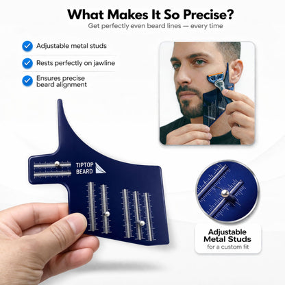 Royal Blue Curve Beard Template