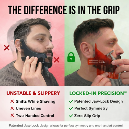 Fire Orange Straight Beard Template