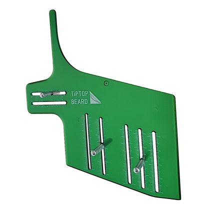 Emerald Green Bend Beard Template