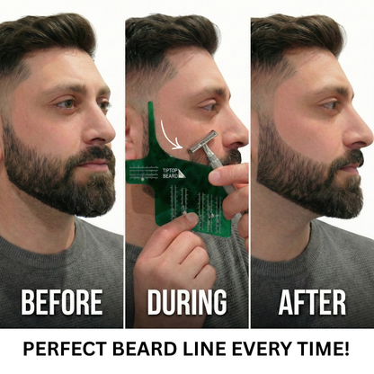 Emerald Green Bend Beard Template