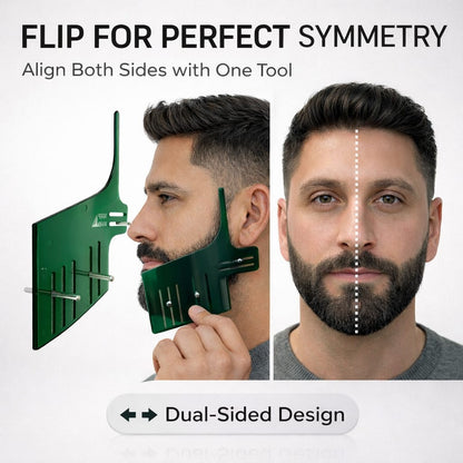 Emerald Green Bend Beard Template
