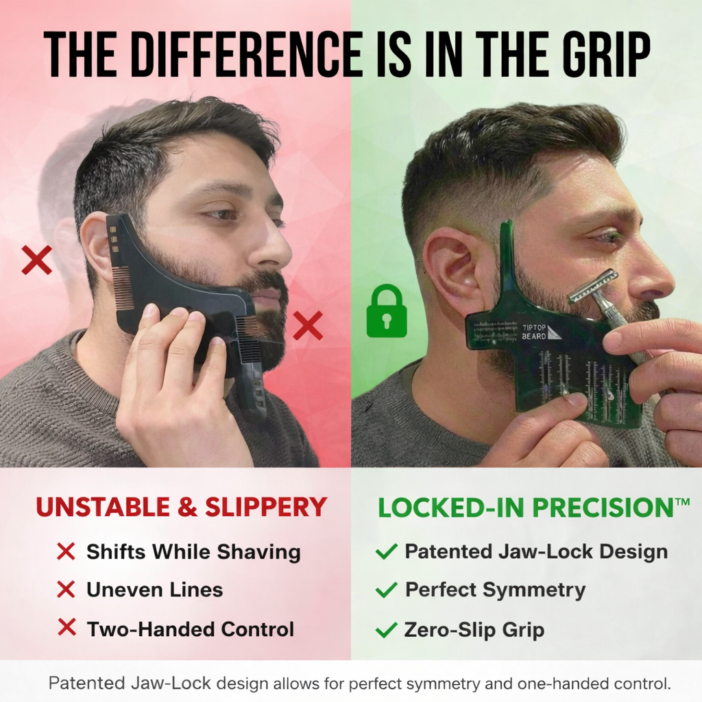 Emerald Green Bend Beard Template