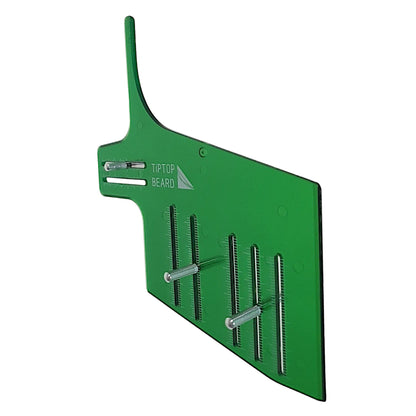 Emerald Green Bend Beard Template