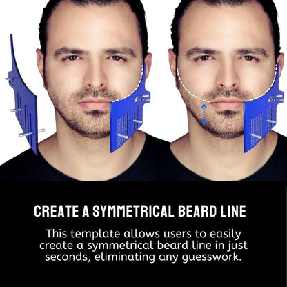 Royal Blue Curve Beard Template