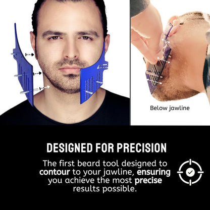 Royal Blue Curve Beard Template