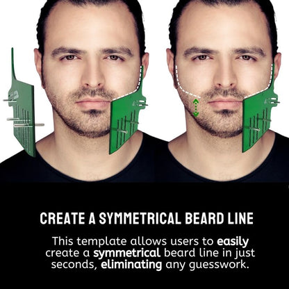 Emerald Green Bend Beard Template