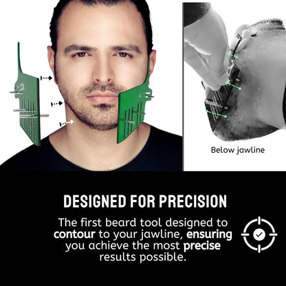 Emerald Green Bend Beard Template