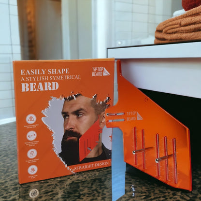 Fire Orange Straight Beard Template