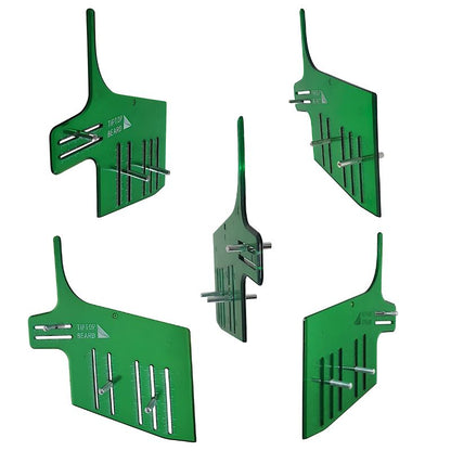 Emerald Green Bend Beard Template