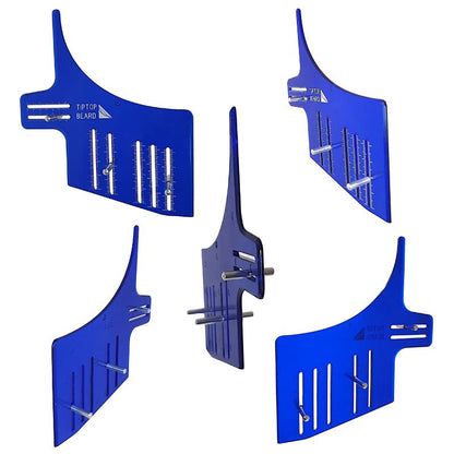 Royal Blue Curve Beard Template