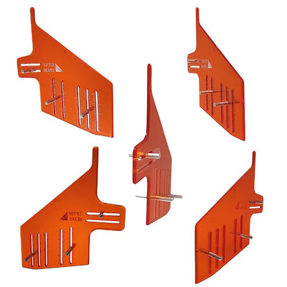 Fire Orange Straight Beard Template